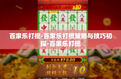 百家乐打揽-百家乐打揽策略与技巧初探-百家乐打揽