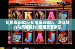 新葡京百家乐-新葡京百家乐，游戏魅力与策略探讨-新葡京百家乐